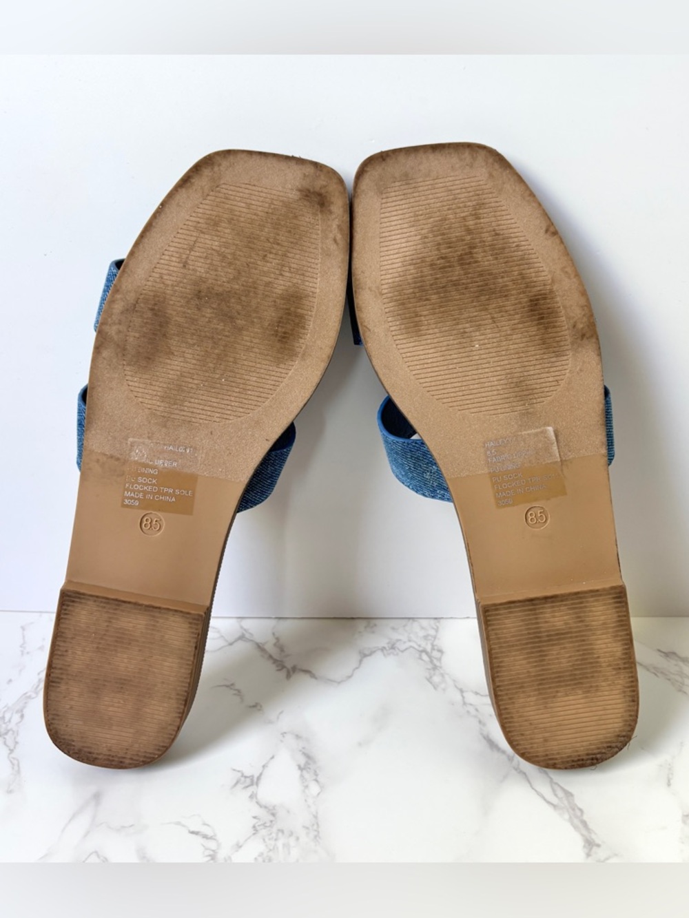 Madden Girl Denim Hailey Sandals Women’s Size 8.5 - Picture 8 of 8
